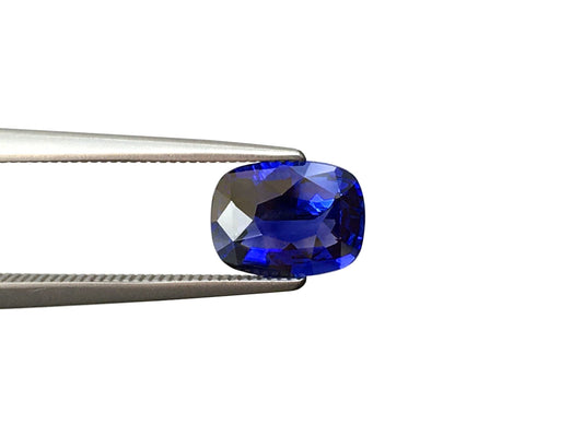 Natural Cushion-shape 1.3 carat Blue Sapphire