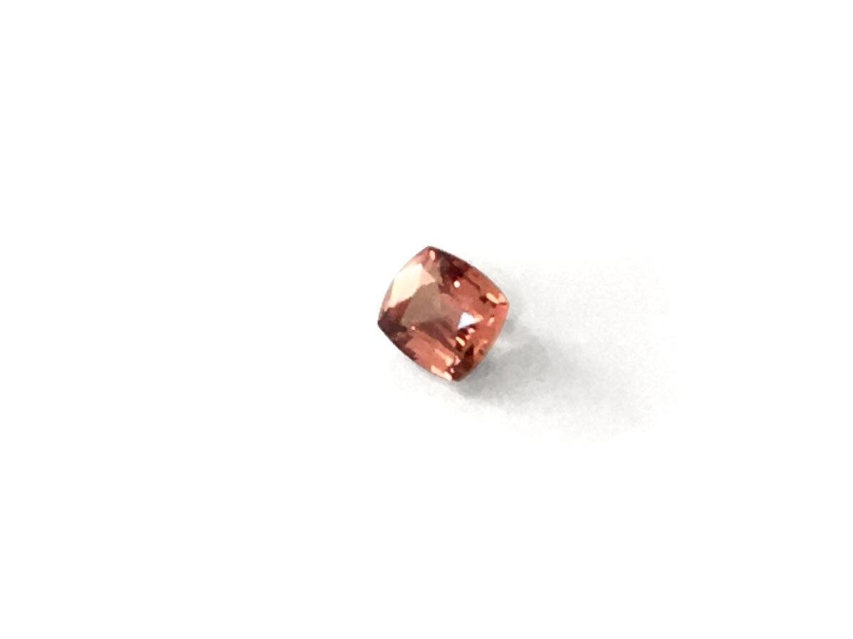 Natural Cushion-shape 0.56 carat Pink-Orange Padparadscha Sapphire - AIGS Certified