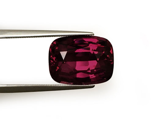 Natural Cushion-shape 10.53 carat Red Rhodolite Garnet