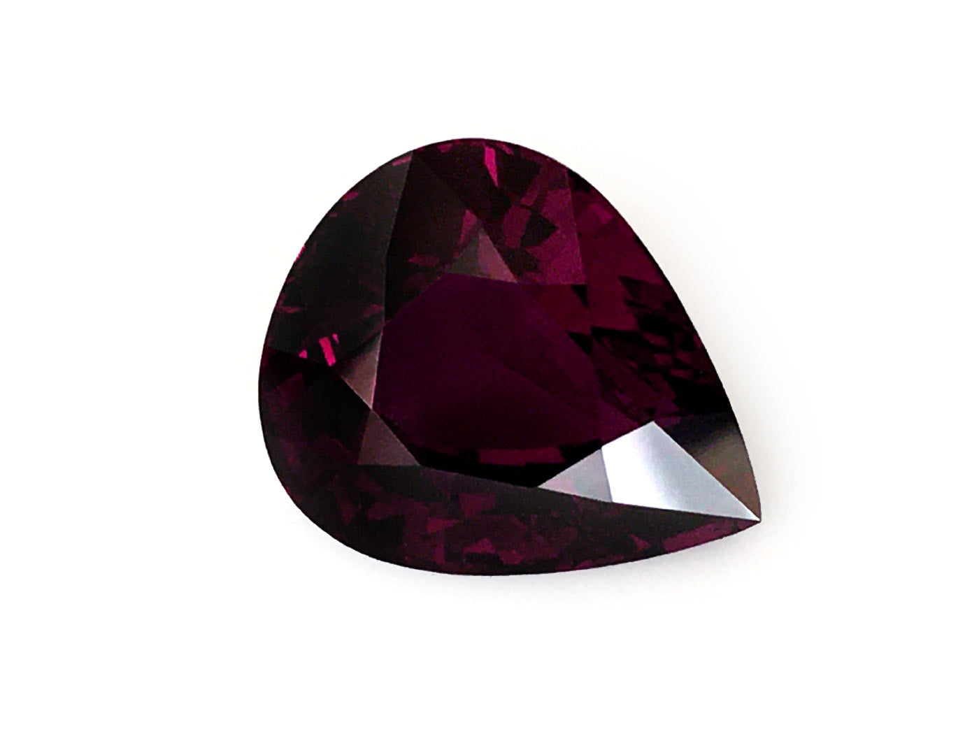 Natural Pear-shape 28.5 carat Red Garnet