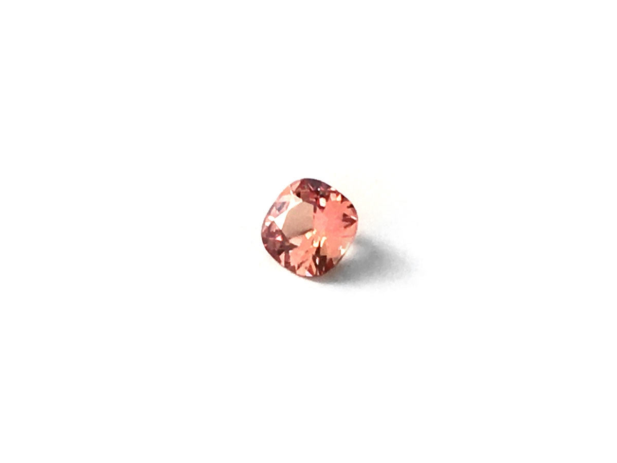 Natural Cushion-shape 0.57 carat Pink-Orange Padparadscha Sapphire - AIGS Certified