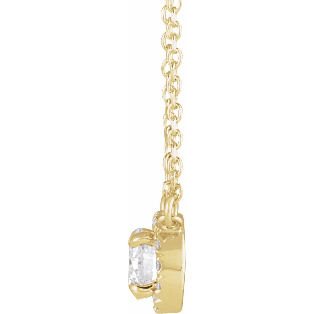 14k Yellow Gold 1/3 CTW Natural Diamond 16" Necklace