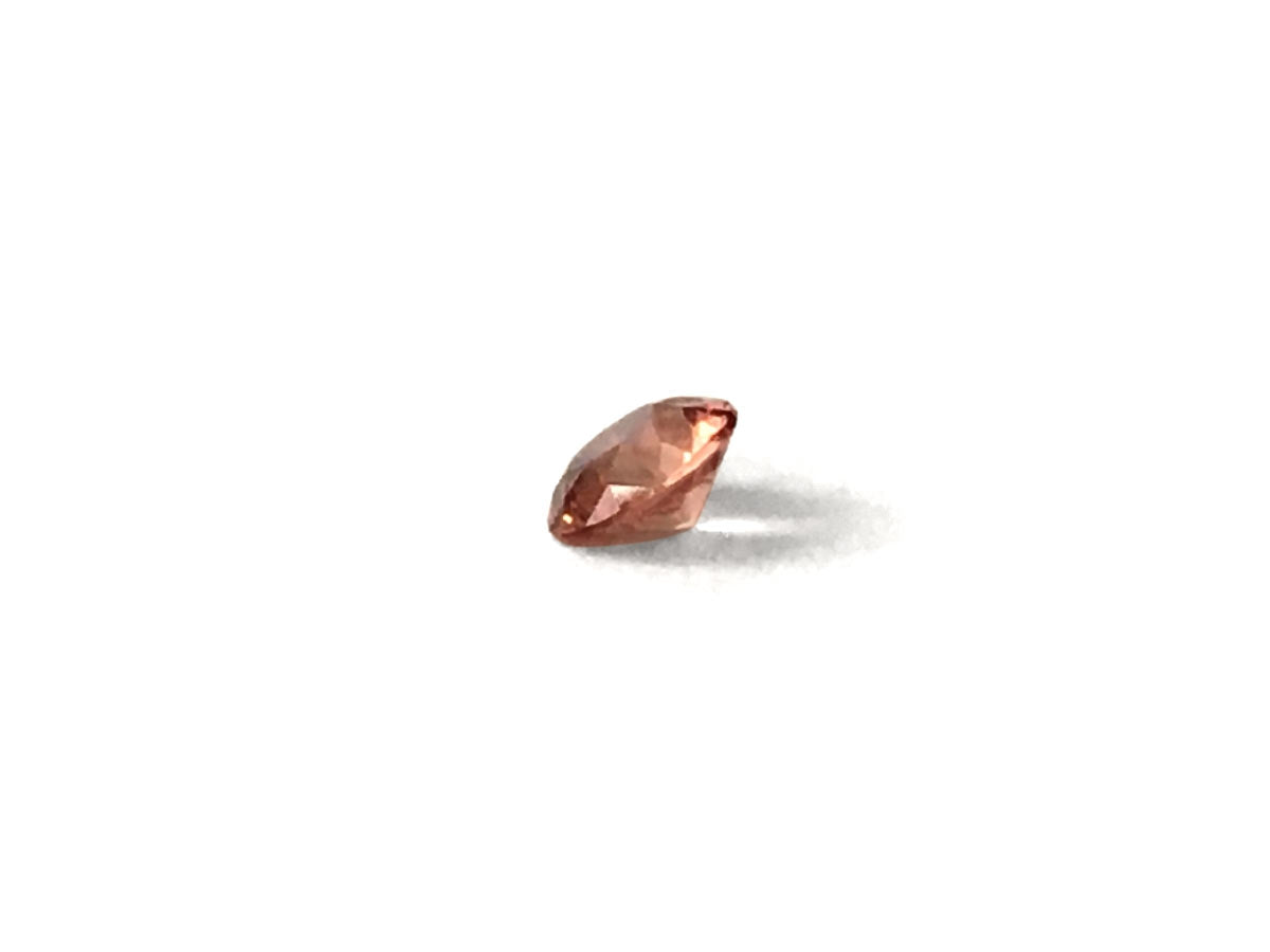 Natural Round-shape 0.44 carat Pink-Orange Padparadscha Sapphire - AIGS Certified