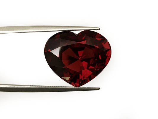 Natural Heart-shape 19.42 carat Red Garnet