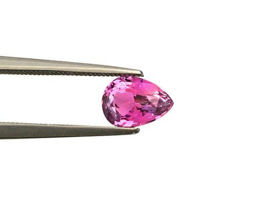 Natural Pear-shape 1.51 carat Pink Sapphire