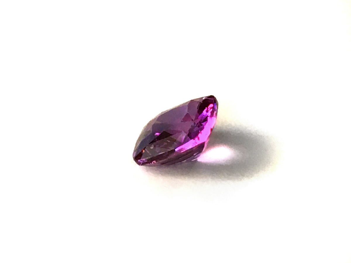 Natural Cushion-shape 3.12 carat Pinkish Purple Sapphire - GIA Certified