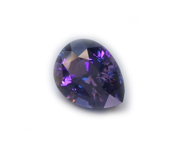 Natural Color-change Blue-Violet Spinel Pear-shape 11.37 carats with GIA Report