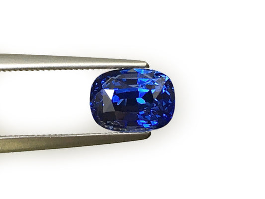 Natural Cushion-shape 2.22 carat Blue Sapphire - GIA Certified