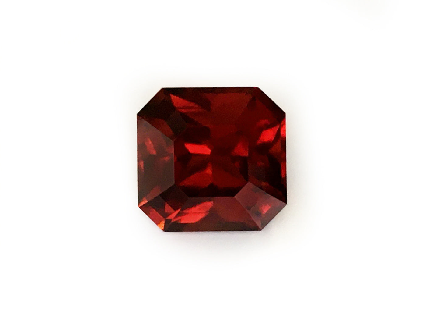 Natural Octagonal-shape 16.91 carat Red Hessonite Garnet