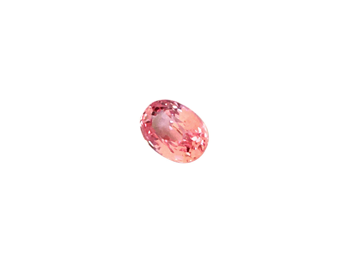 Natural Oval-shape 0.7 carat Orange Pink Padparadscha Sapphire - GIA Certified